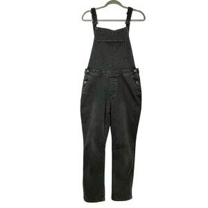BDG Urban Outfitter's Denim Overall Jeans Faded Black Wash Women Sz M Adjustable